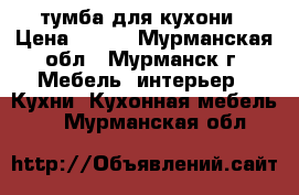 тумба для кухони › Цена ­ 600 - Мурманская обл., Мурманск г. Мебель, интерьер » Кухни. Кухонная мебель   . Мурманская обл.